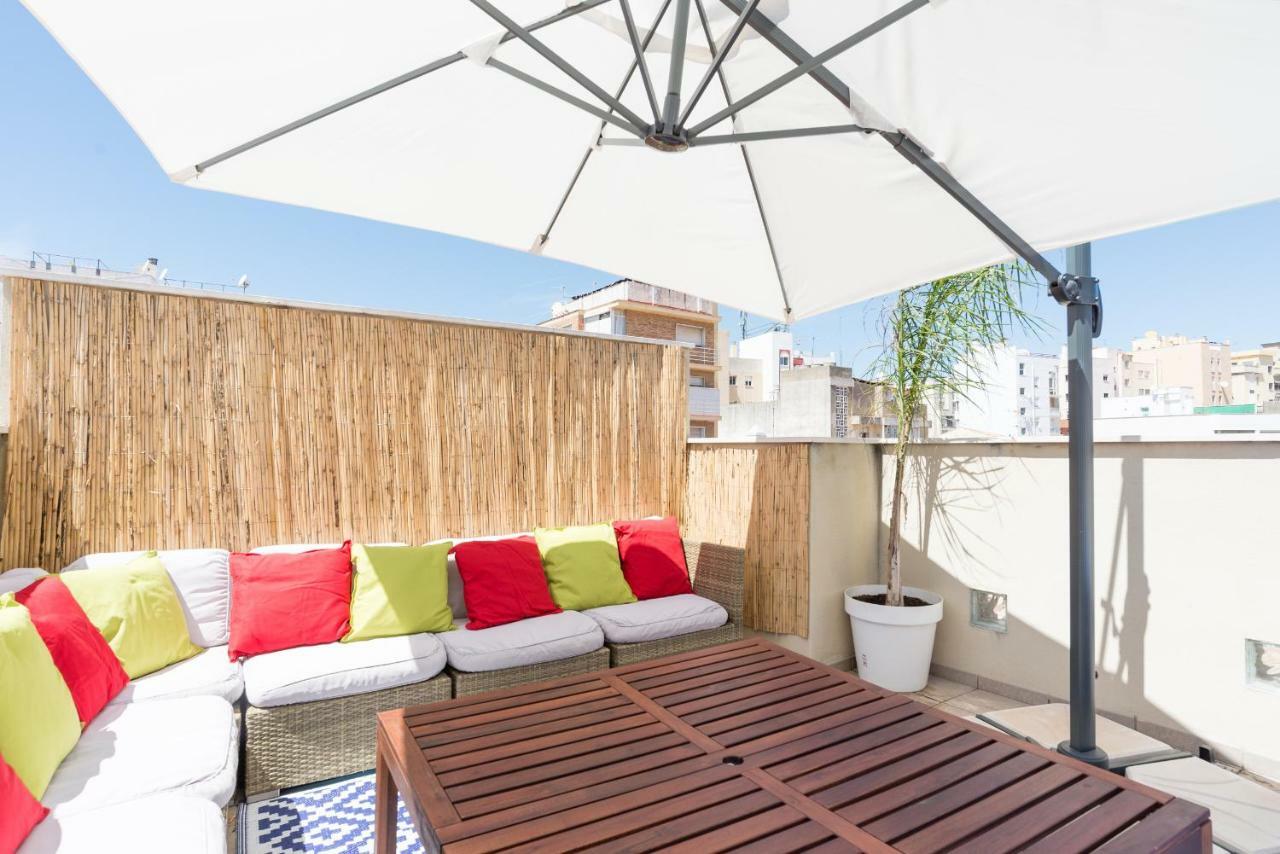 Ma1A-Apt With Rooftops With Palms Close To Old Town Málaga Exterior foto